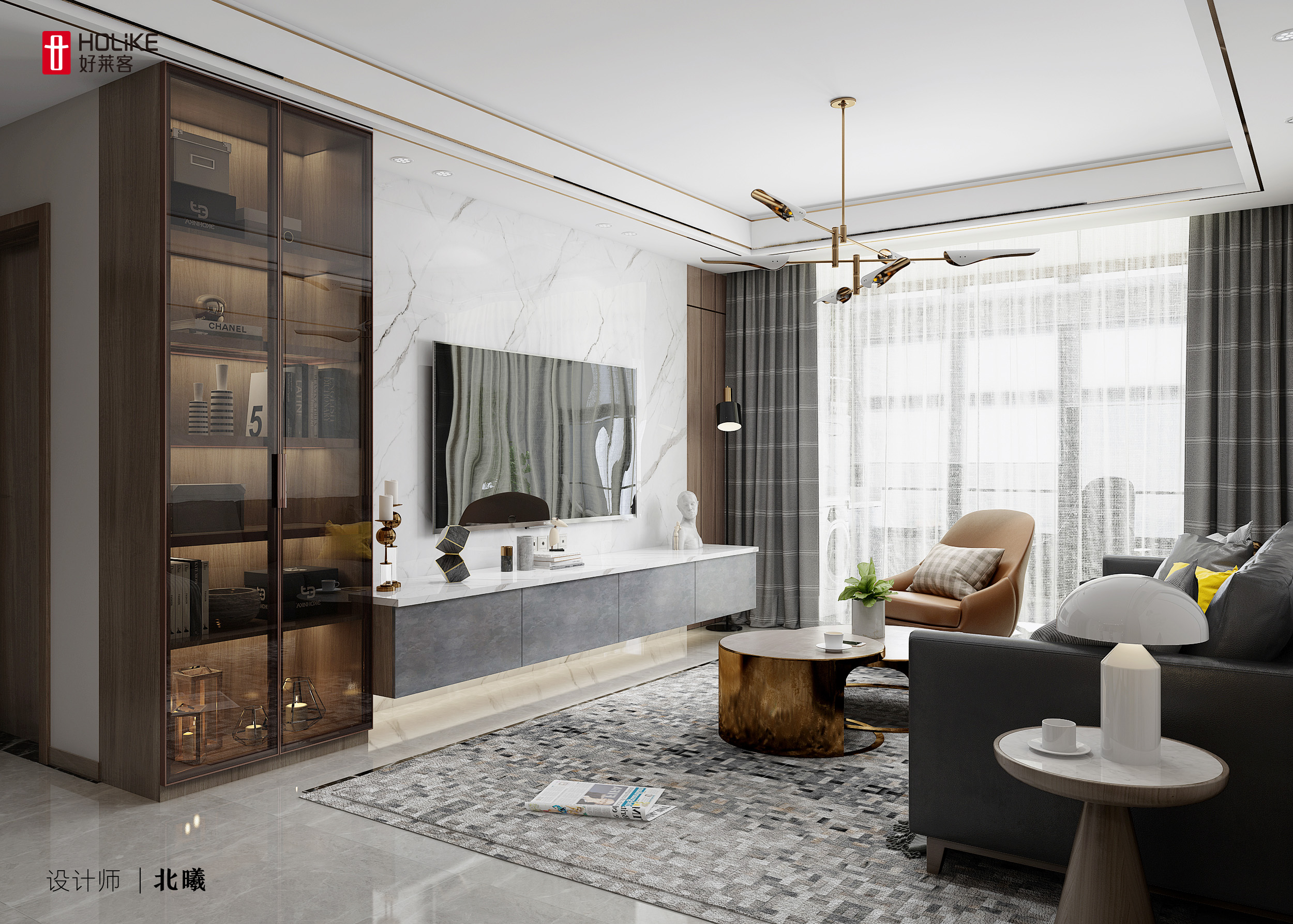 150㎡精装房变身轻奢极简风，真不愧是处女座设计师的家