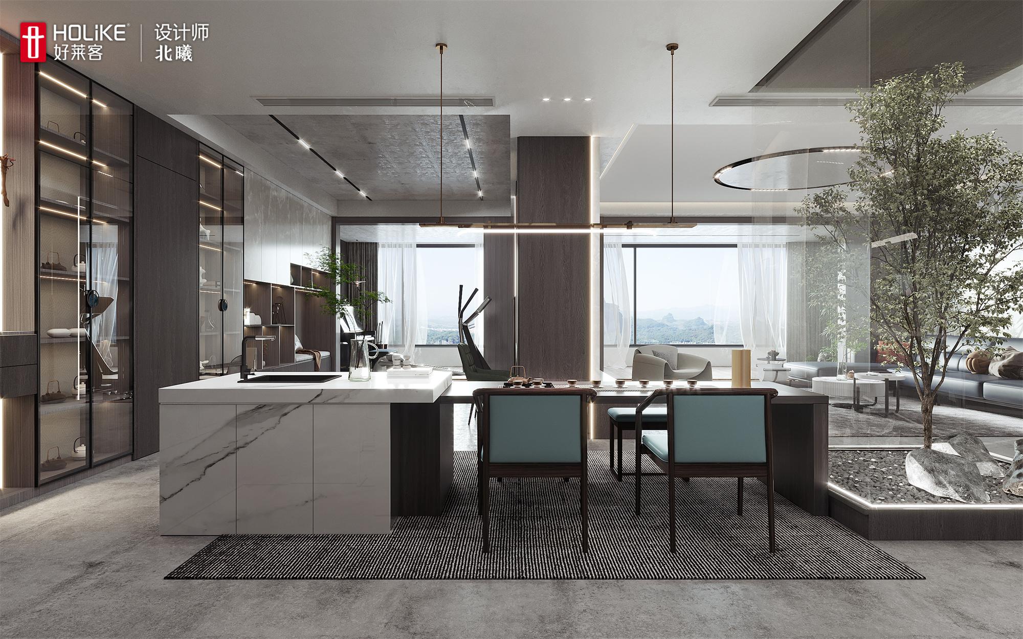 三代同堂的180㎡新中式，茶室+书房+健身房yyds~